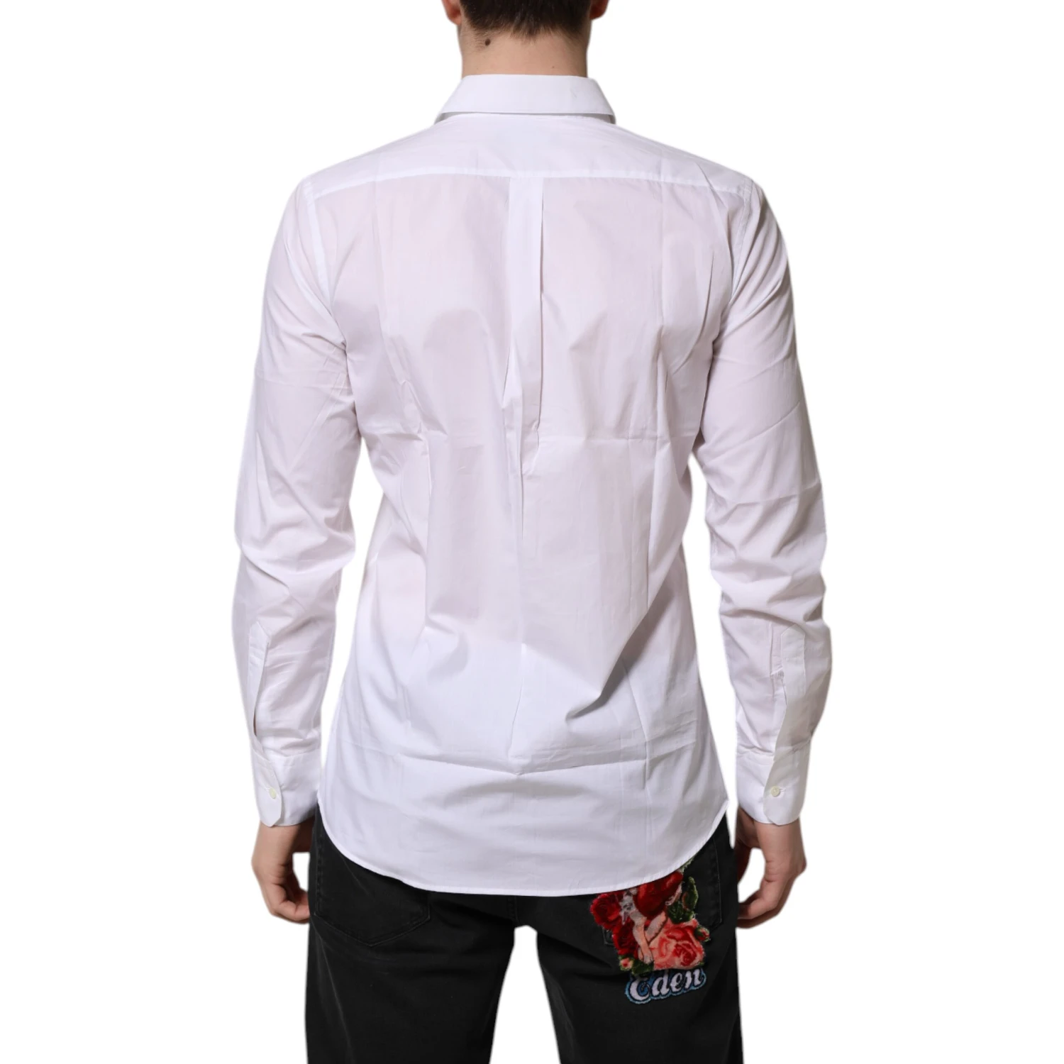 White Collared Long Sleeves Dress Formal Shirt
