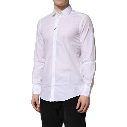 White Cotton Long Sleeves Dress Formal Shirt