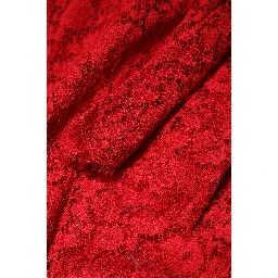 Red Floral Lace Rhinestone Embellished Dress
