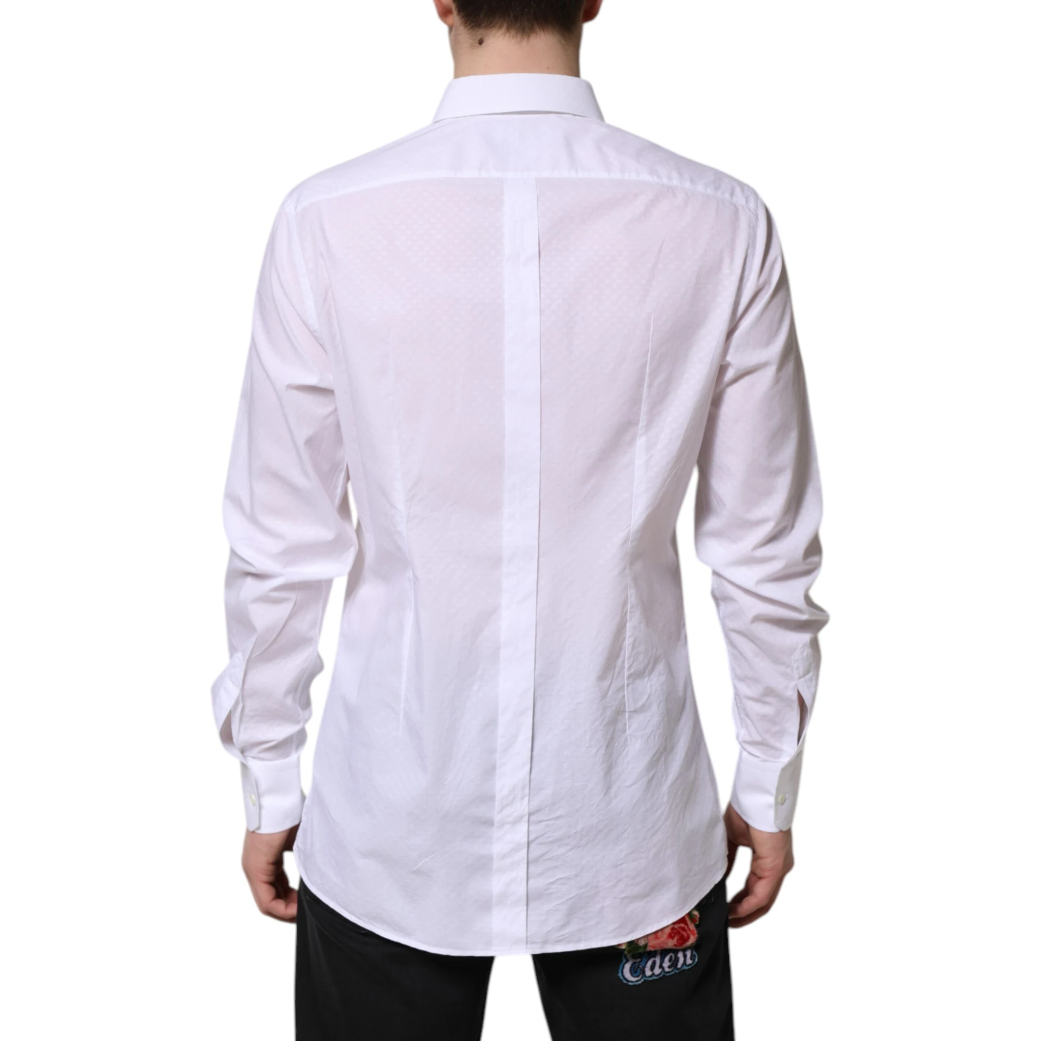 White GOLD Cotton Long Sleeves Formal Shirt