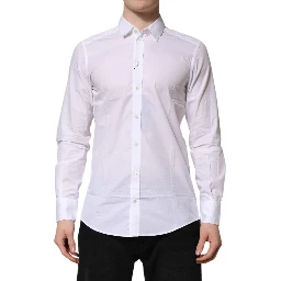 White Collared Long Sleeves Dress Formal Shirt