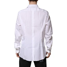 White GOLD Long Sleeve Dress Men Formal Shirt