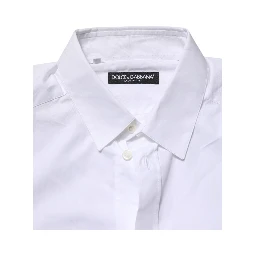 White Cotton Long Sleeves Dress Formal Shirt