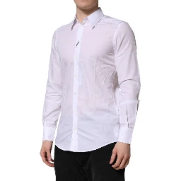 White MARTINI Long Sleeves Dress Formal Shirt