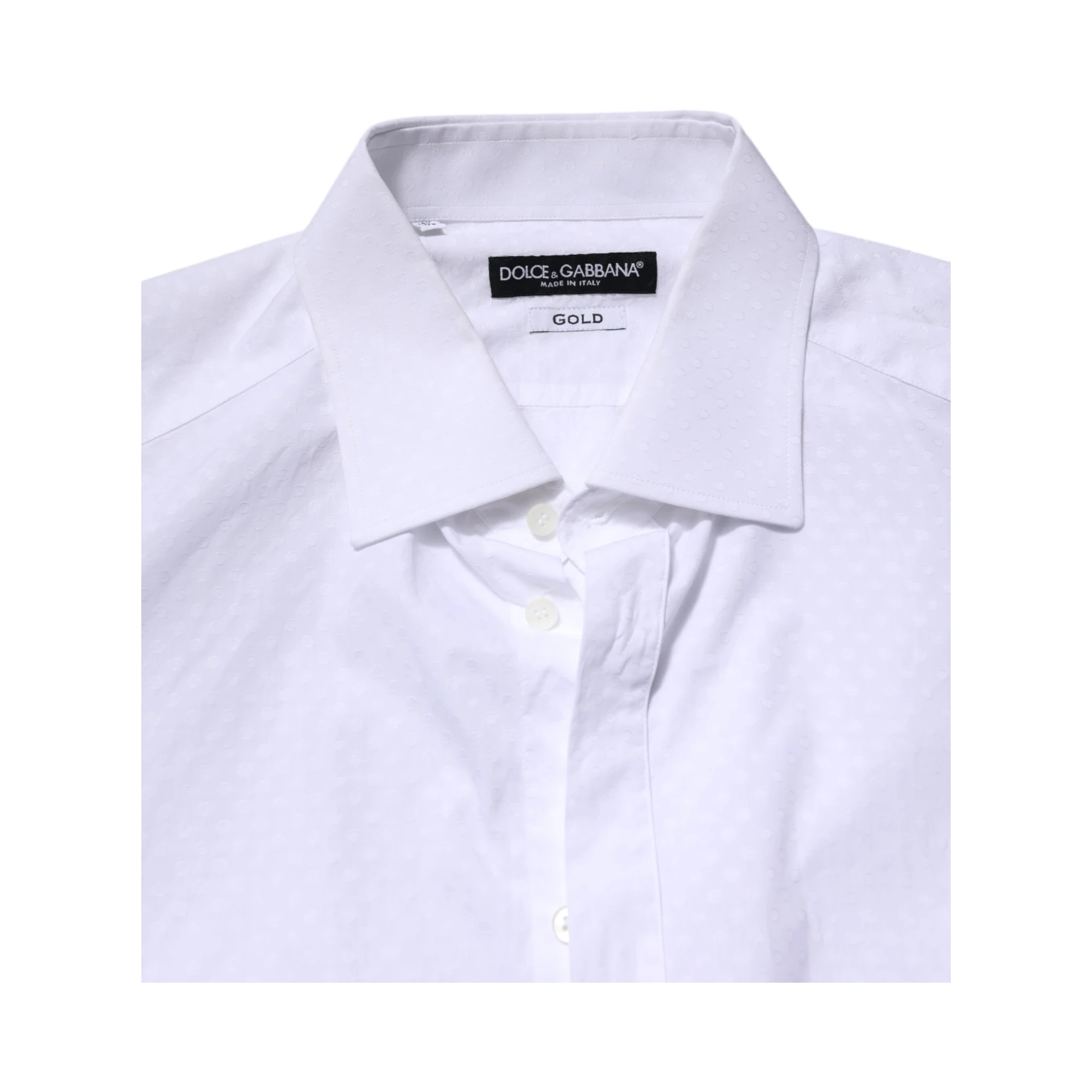 White GOLD Cotton Long Sleeves Formal Shirt
