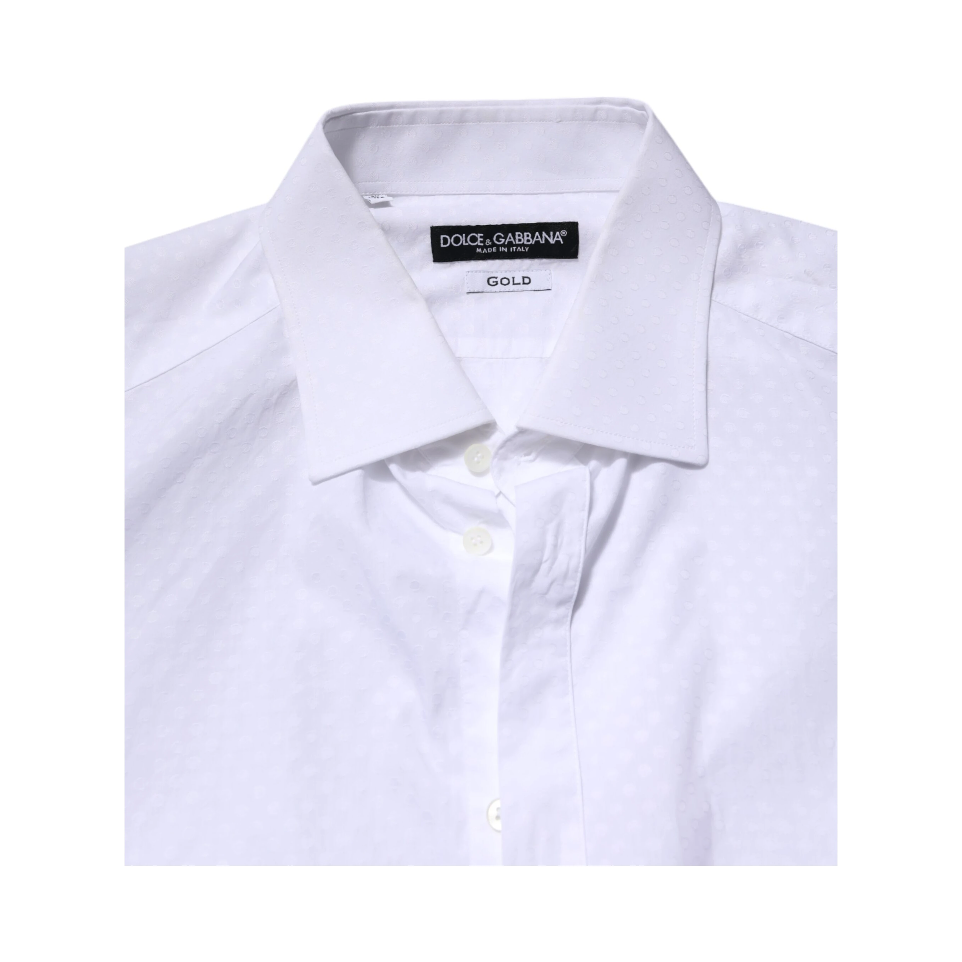 White GOLD Cotton Long Sleeves Formal Shirt
