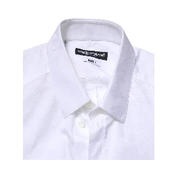 White MARTINI Cotton Long Sleeve Formal Shirt