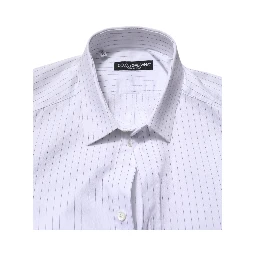 White Stripes Cotton Long Sleeve Formal Shirt