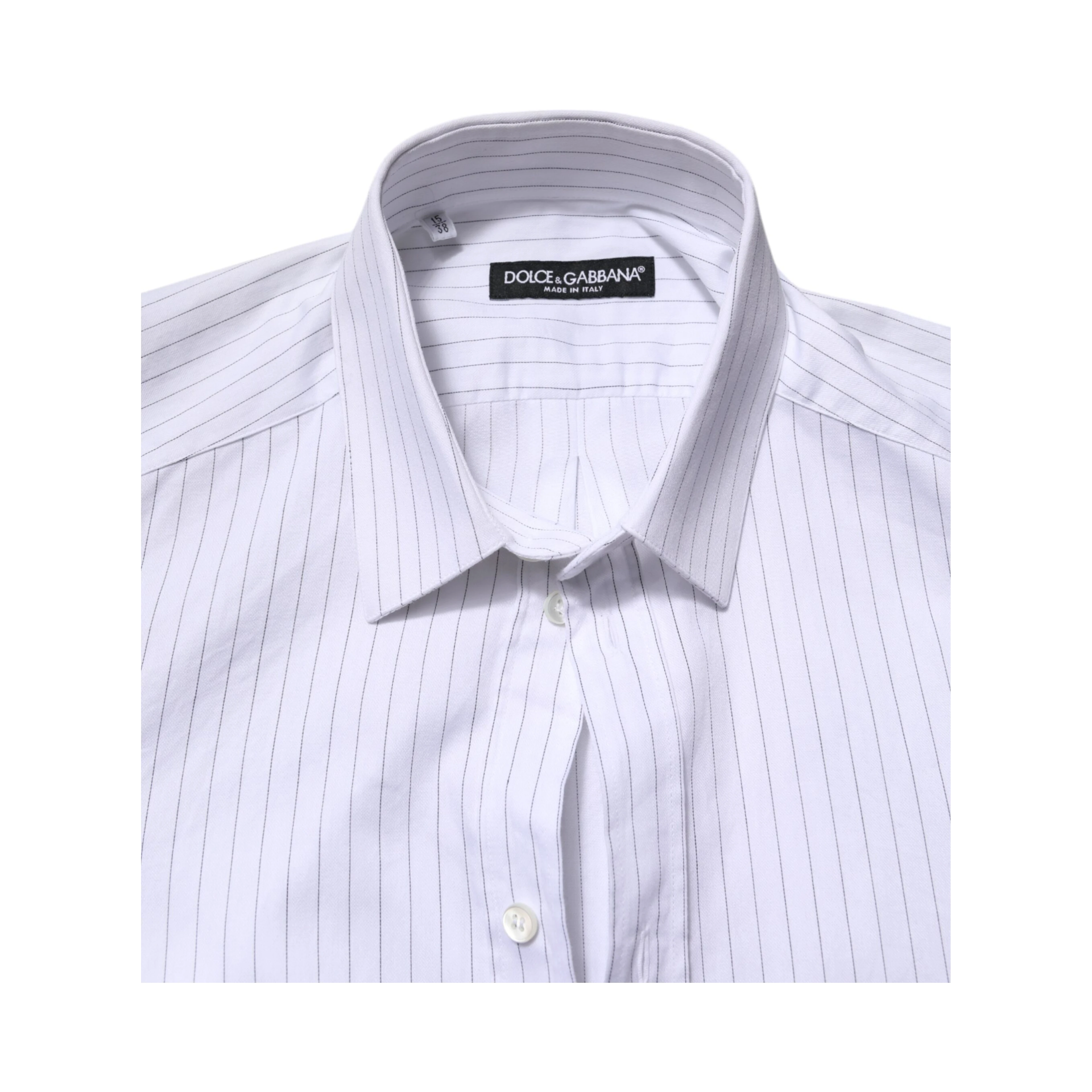 White Stripes Cotton Long Sleeve Formal Shirt