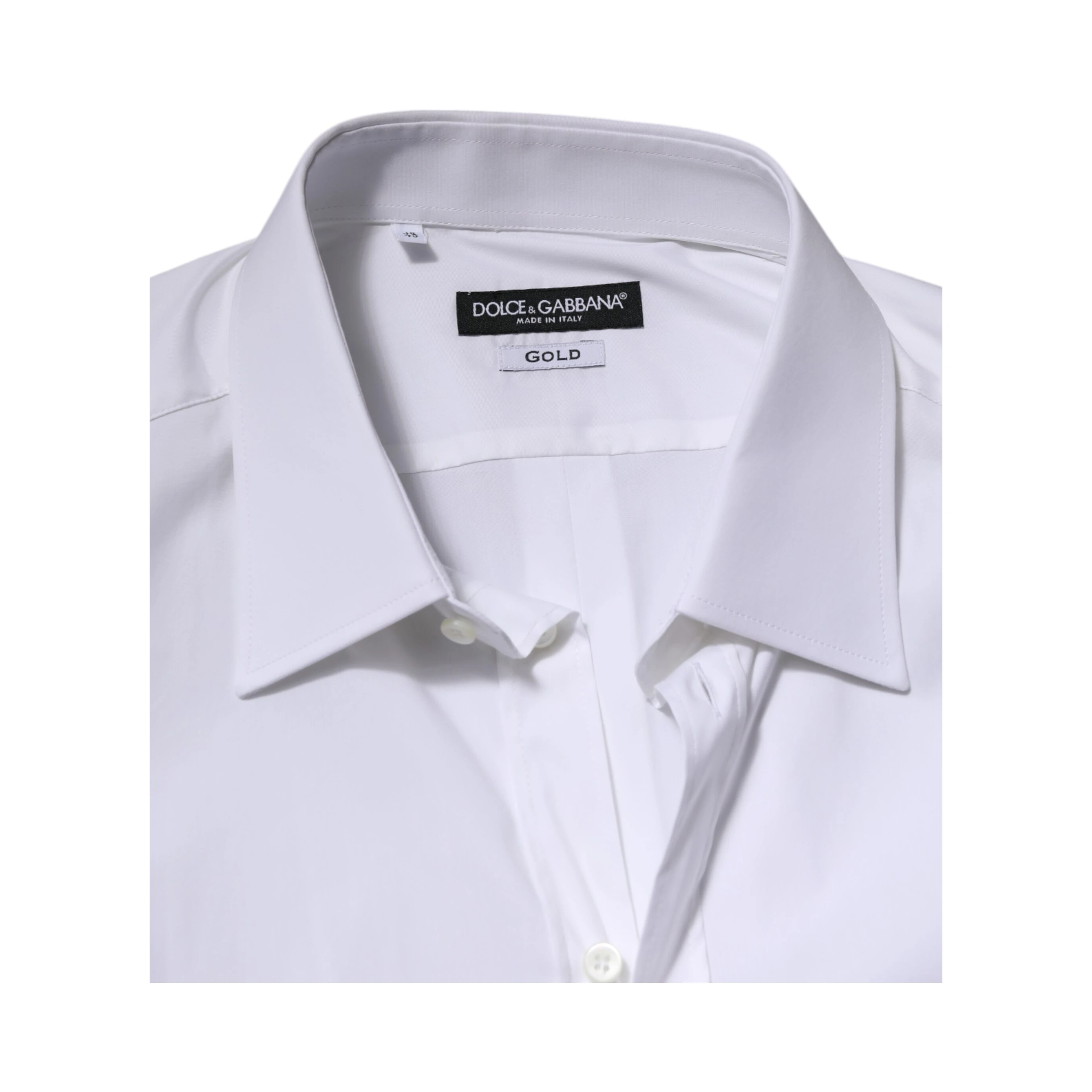 White GOLD Long Sleeve Dress Men Formal Shirt