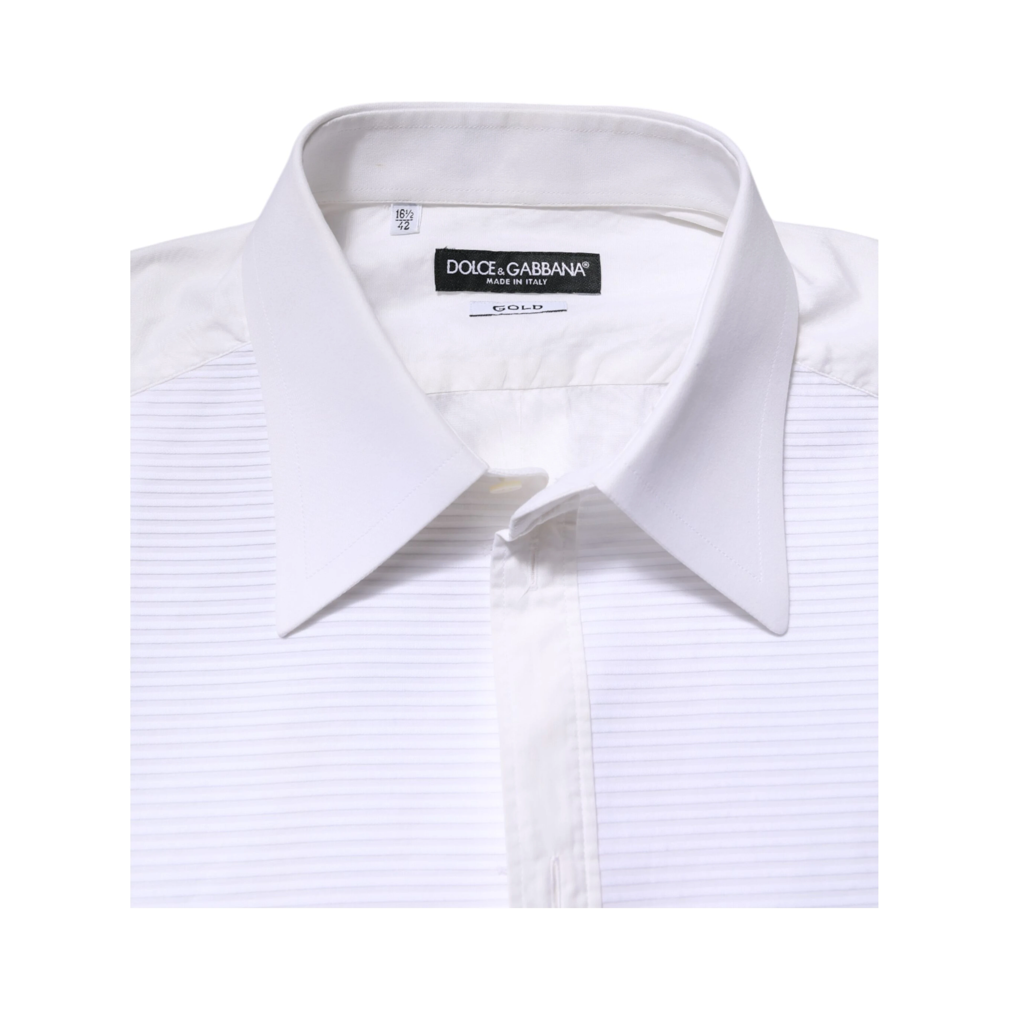 White GOLD Cotton Long Sleeves Formal Shirt