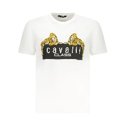 تي شيرت قطني أبيض