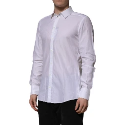 White Cotton MARTINI Long Sleeve Formal Shirt