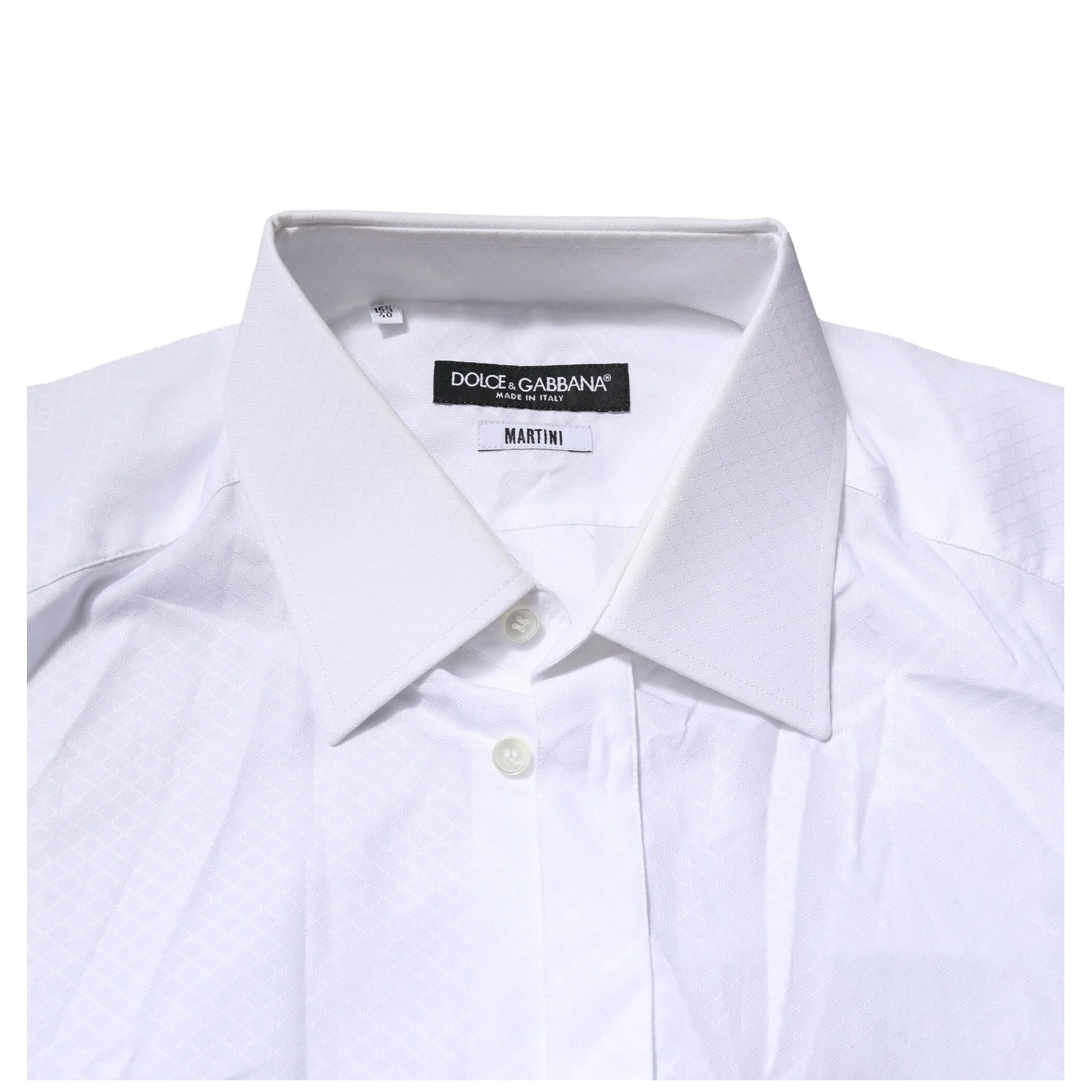 White MARTINI Cotton Men Dress Formal Shirt