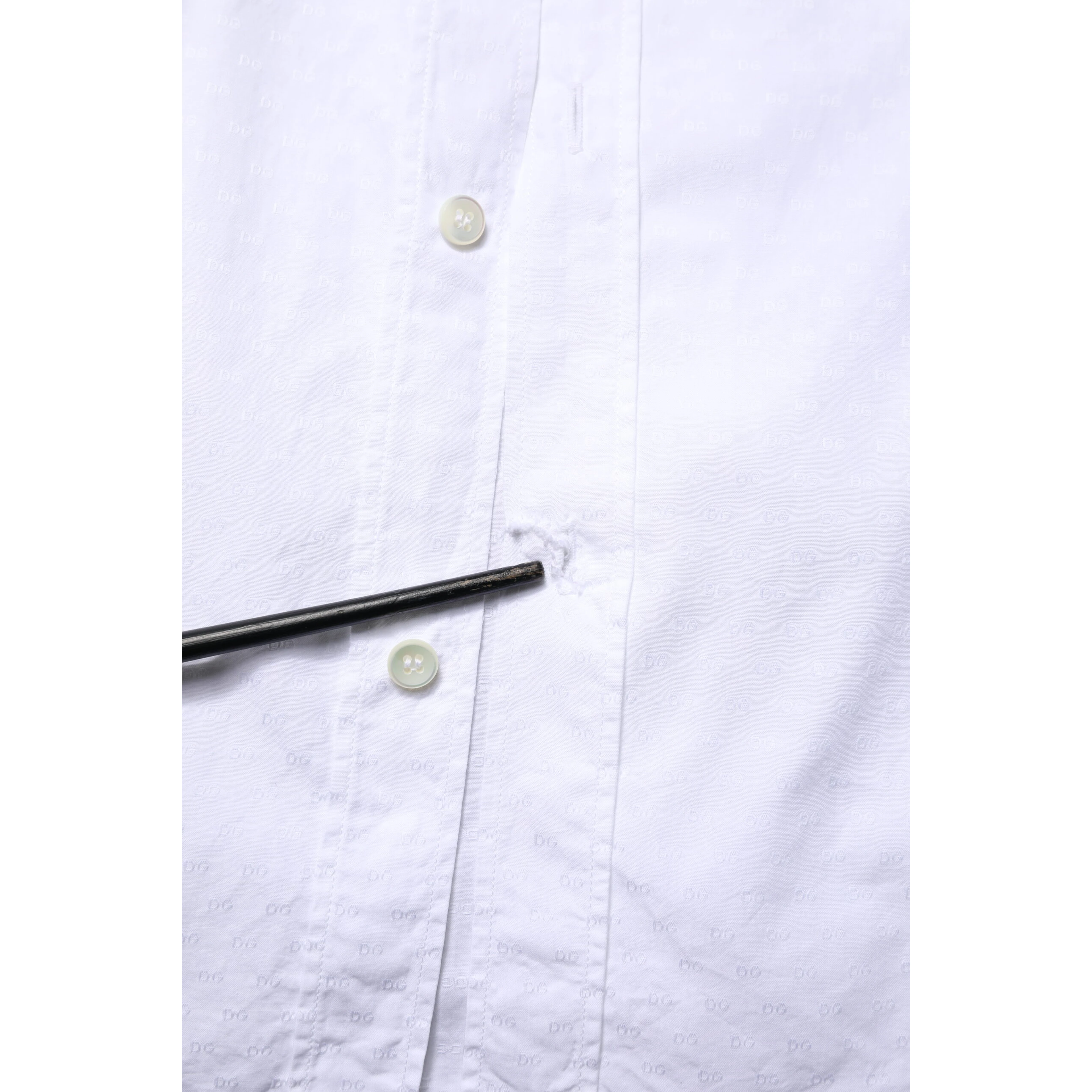 White GOLD Long Sleeve Dress Men Formal Shirt