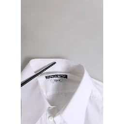 White GOLD Long Sleeve Dress Men Formal Shirt
