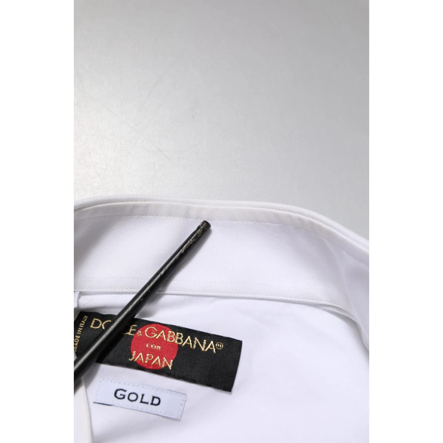 White GOLD Cotton Bib Dress Formal Shirt