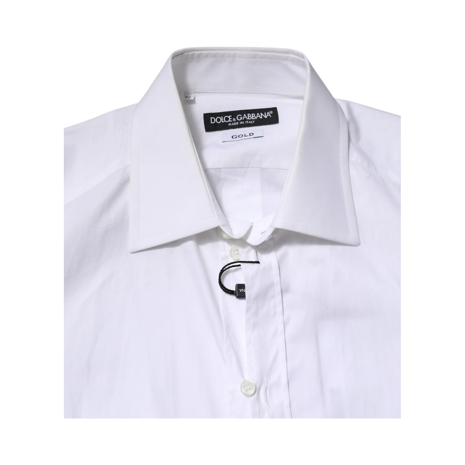 White GOLD Long Sleeves Dress Men Formal Shirt