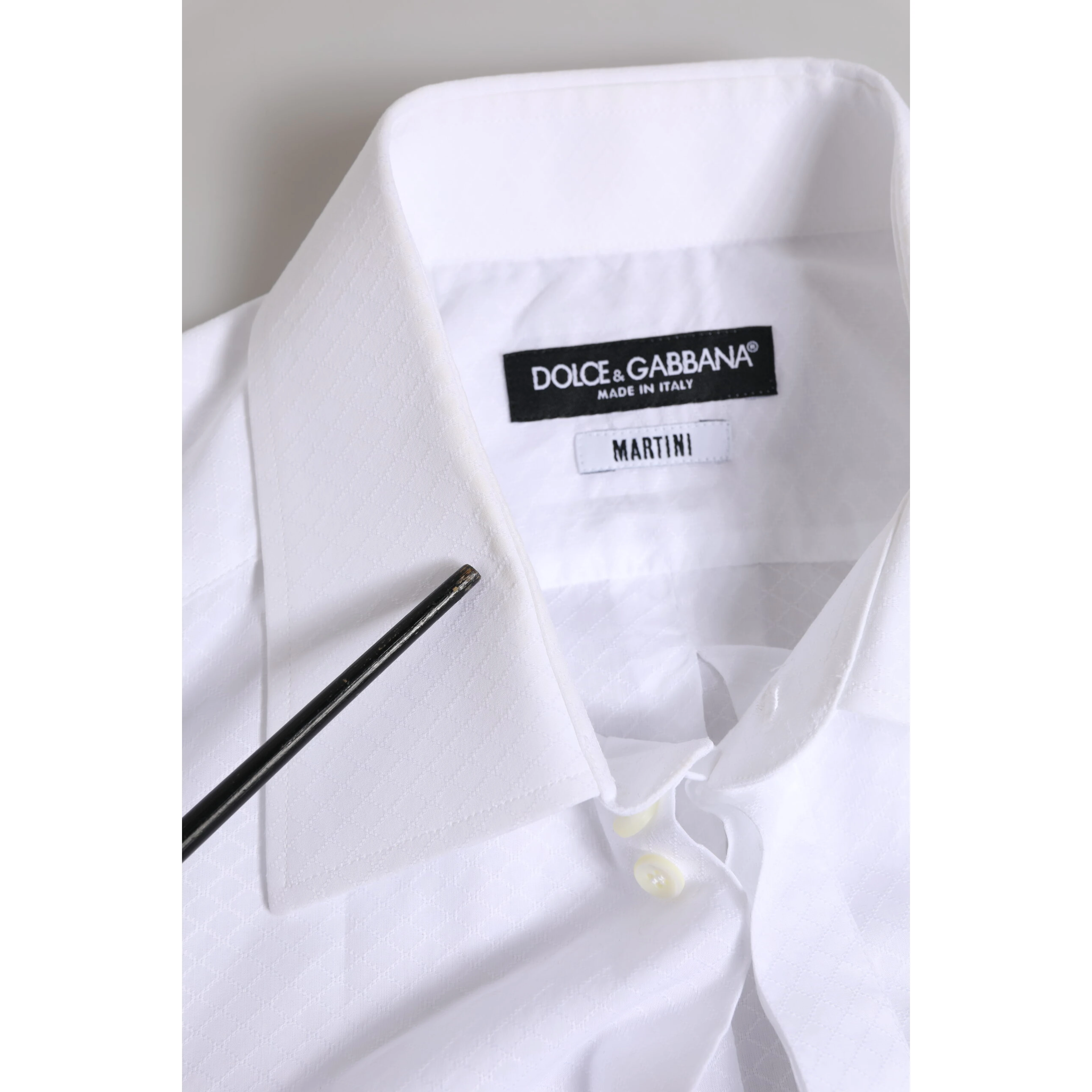White MARTINI Cotton Men Dress Formal Shirt