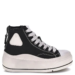Black Polyethylene High Top Sneakers