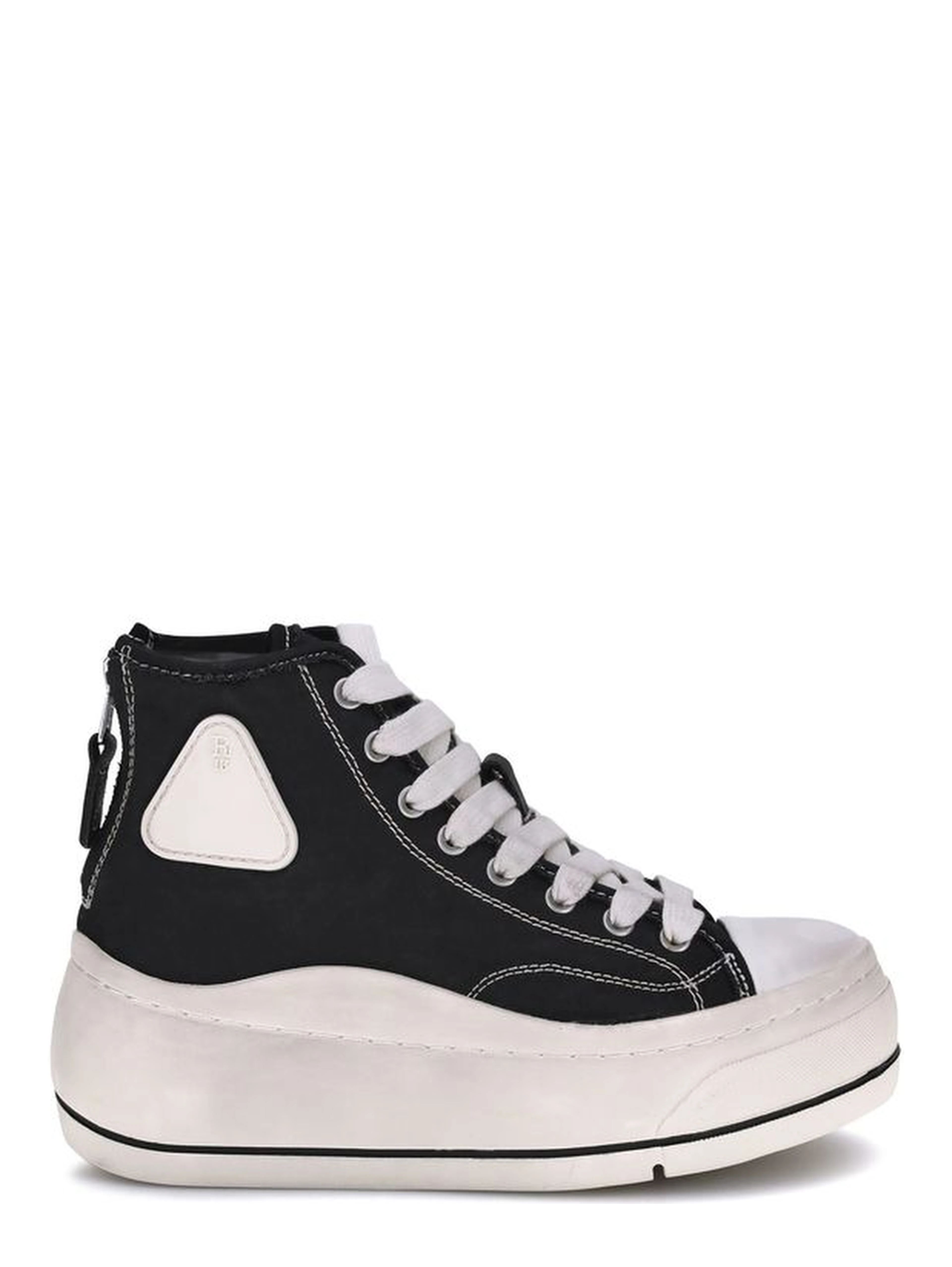 Black Polyethylene High Top Sneakers