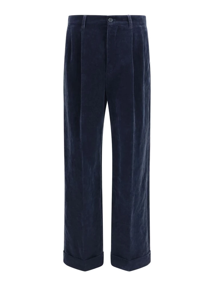 Blue Cotton Pants