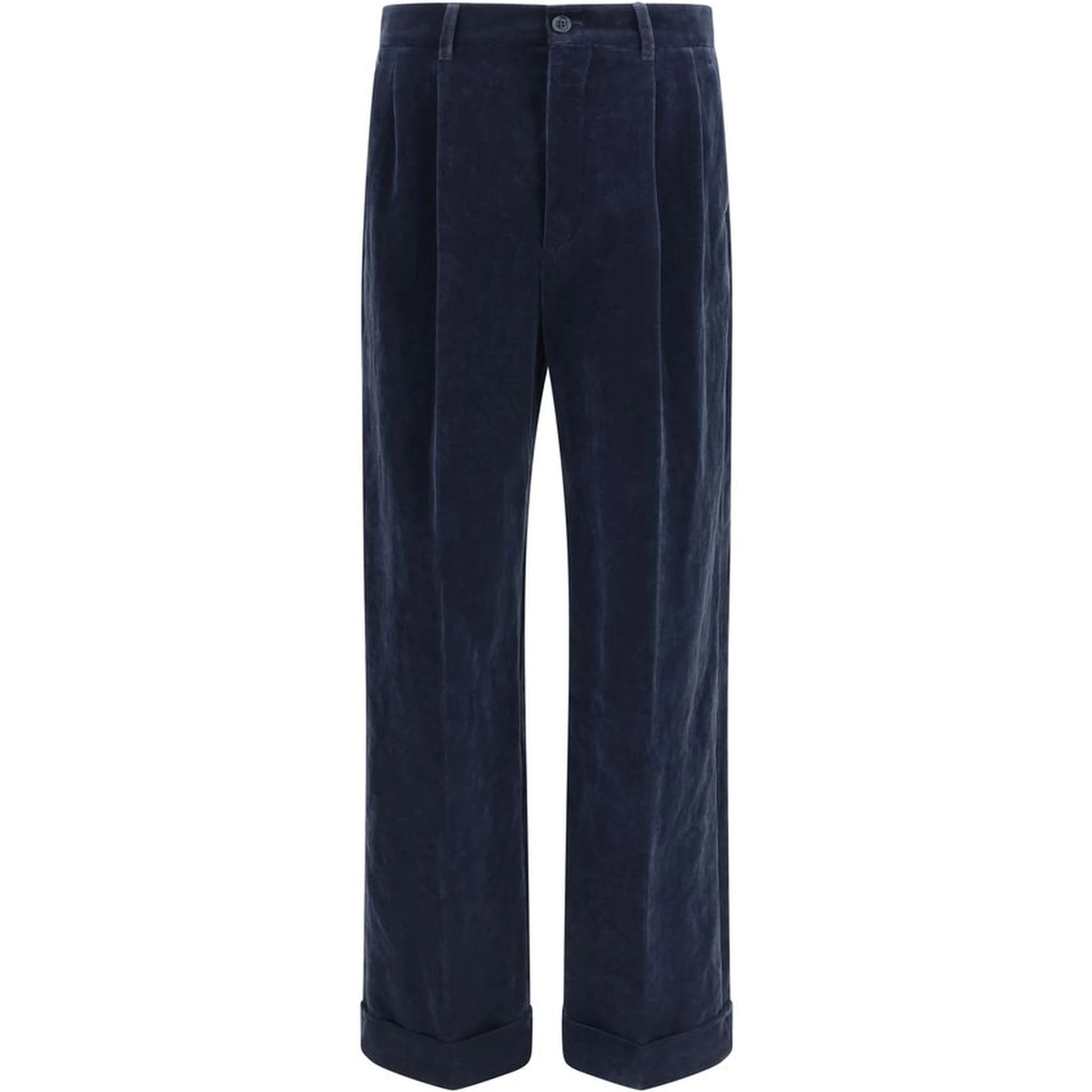 Blue Cotton Pants