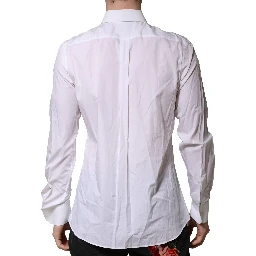 White Cotton MARTINI Long Sleeve Formal Shirt