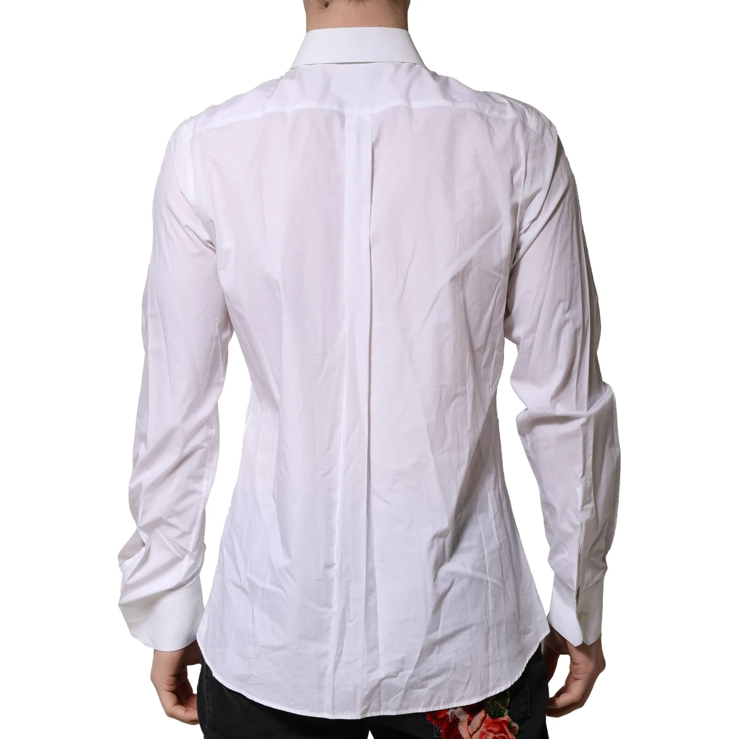 White Cotton MARTINI Long Sleeve Formal Shirt