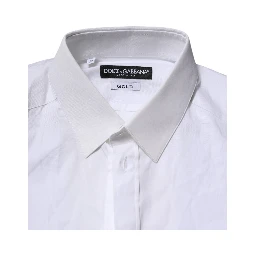 White GOLD Long Sleeves Dress Formal Shirt