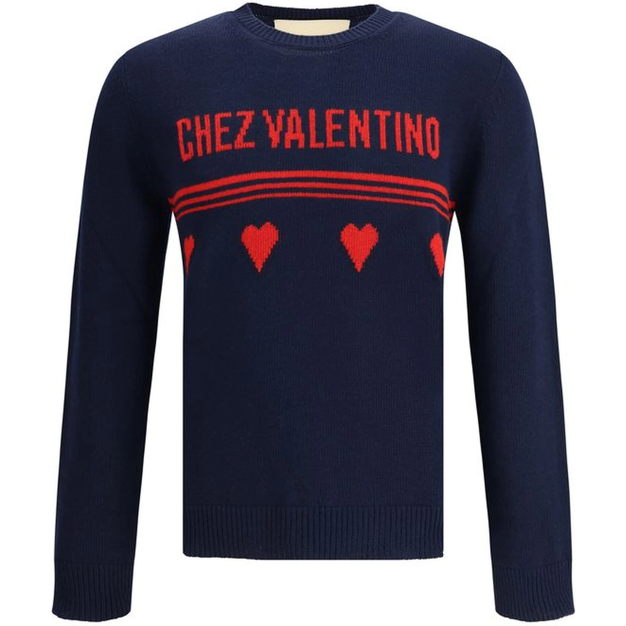 Blue Fleece Wool Sweatshirt