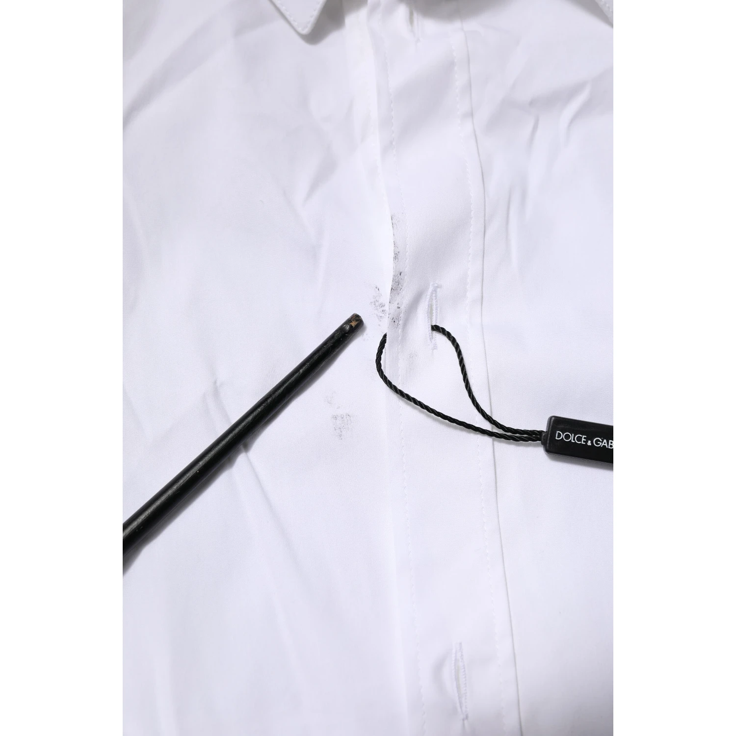 White Cotton GOLD Long Sleeves Formal Shirt
