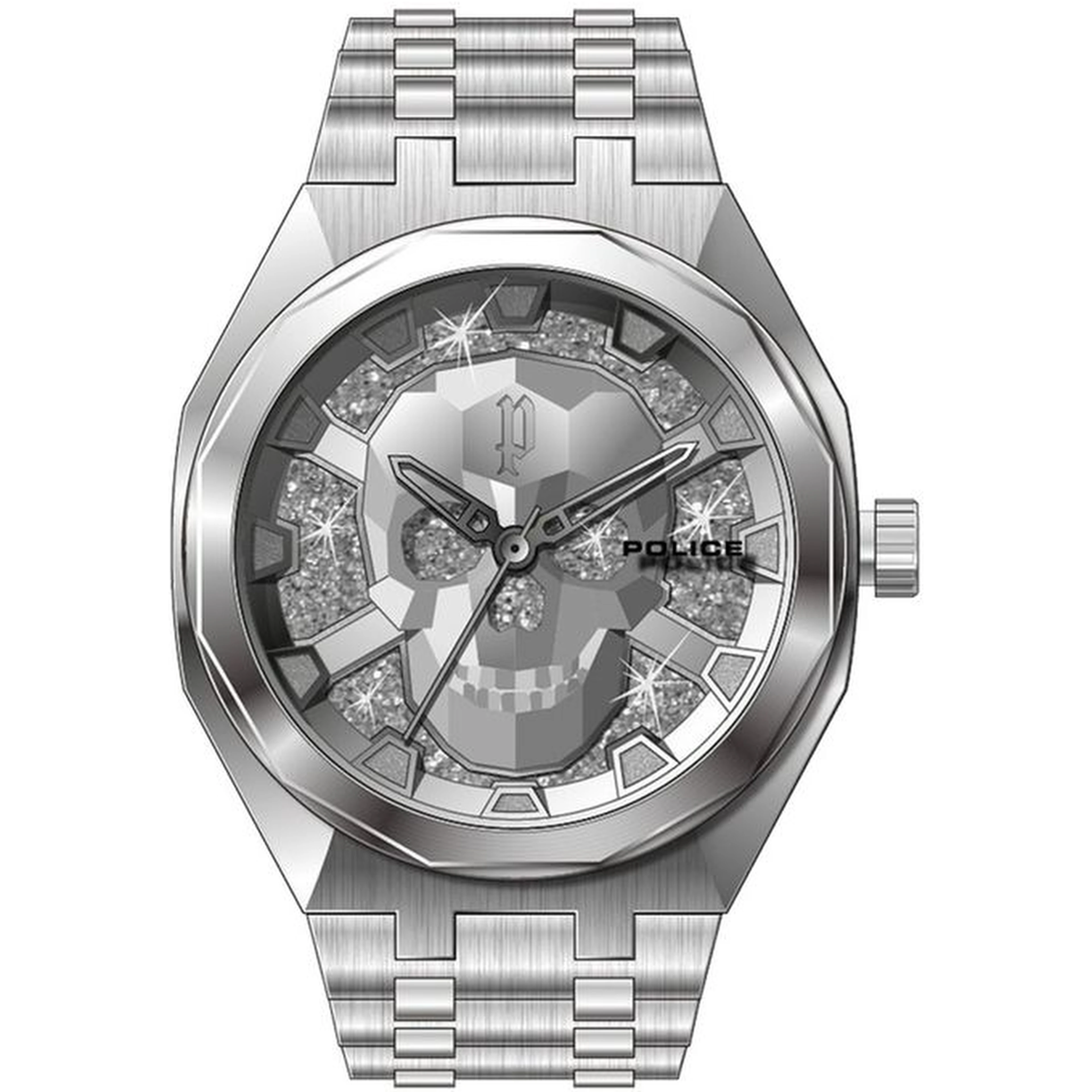 Silver Stainless Steel Dress Watch