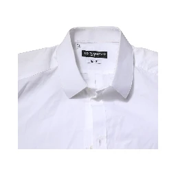 White Cotton MARTINI Long Sleeve Formal Shirt