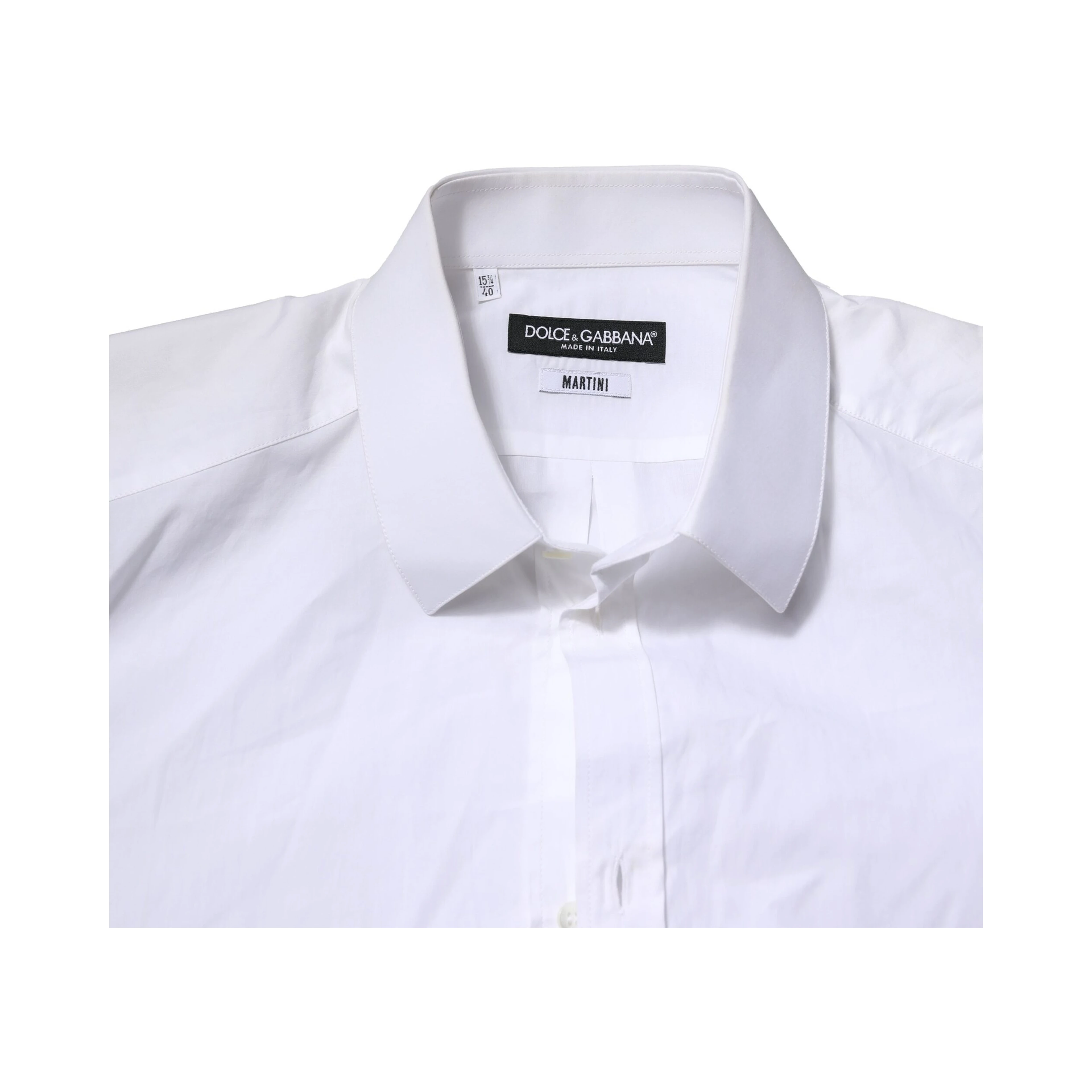 White Cotton MARTINI Long Sleeve Formal Shirt