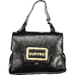 Black Polyethylene Women Handbag