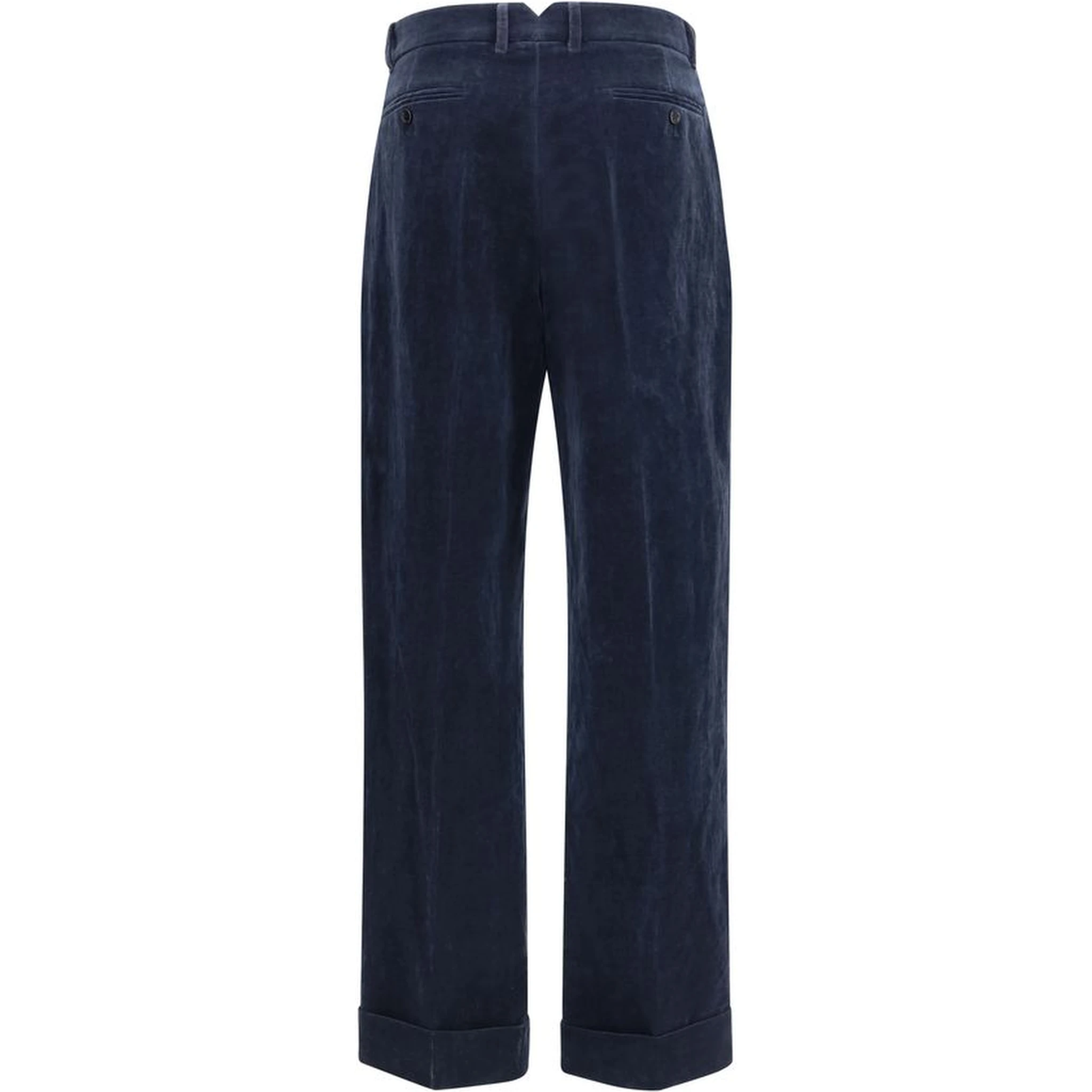 Blue Cotton Pants