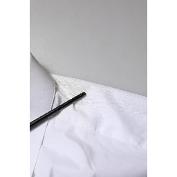 White Cotton GOLD Long Sleeves Formal Shirt