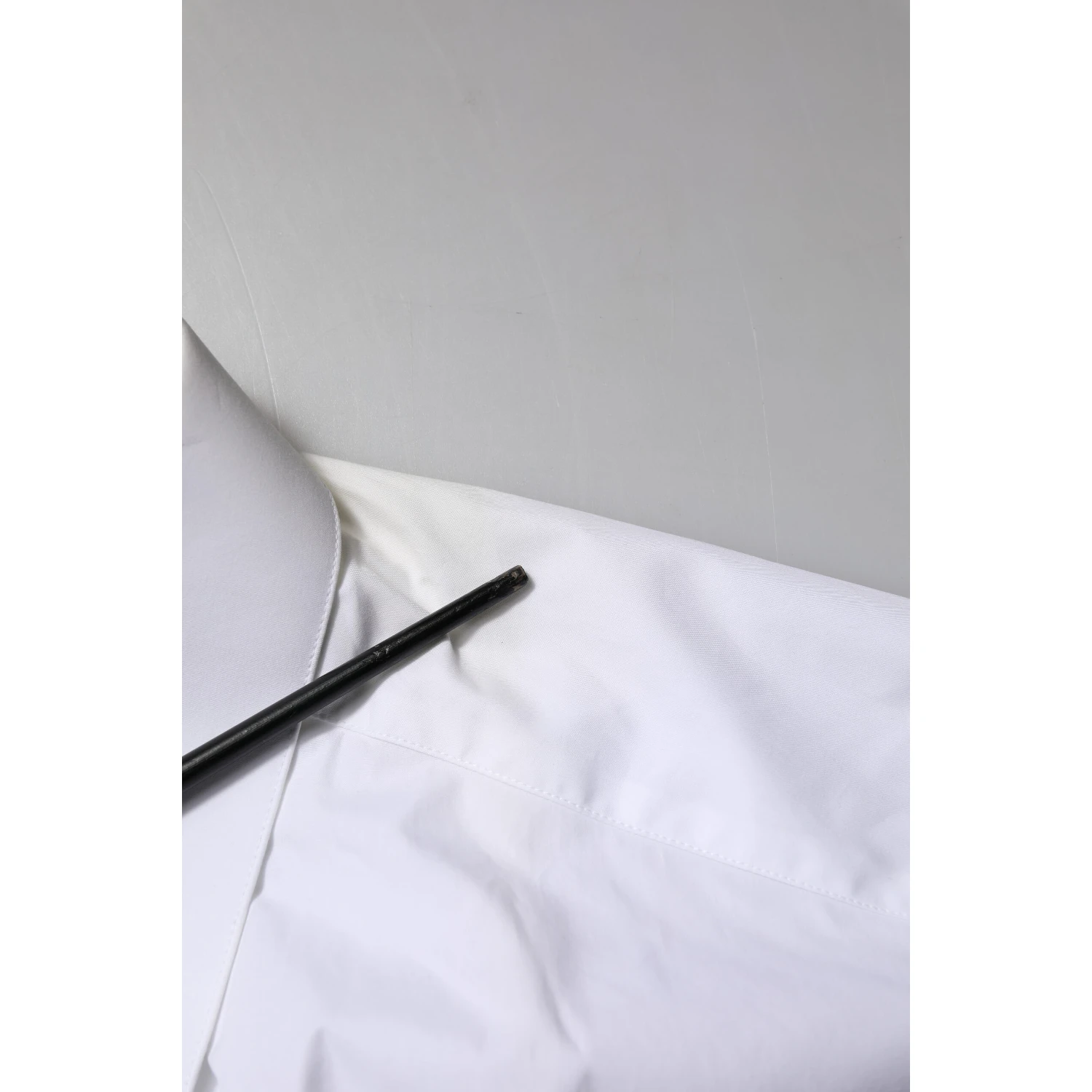 White Cotton GOLD Long Sleeves Formal Shirt