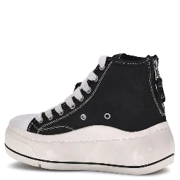 Black Polyethylene High Top Sneakers