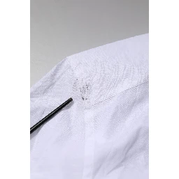 White Cotton GOLD Long Sleeves Formal Shirt