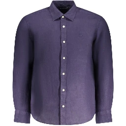 Blue Linen Men Shirt