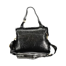 Black Polyethylene Women Handbag