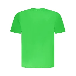 Green Cotton Men T-Shirt