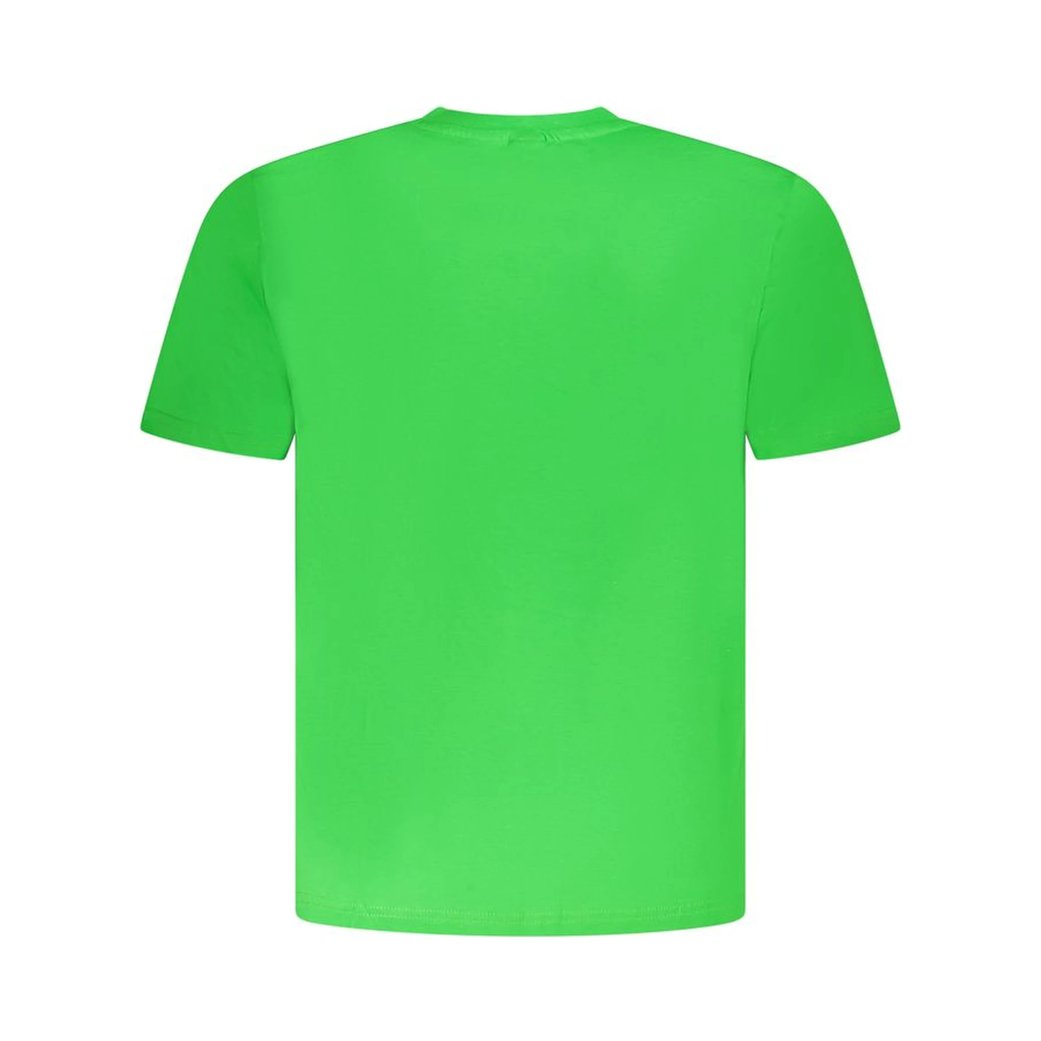 Green Cotton Men T-Shirt