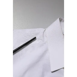 White Cotton GOLD Long Sleeves Formal Shirt