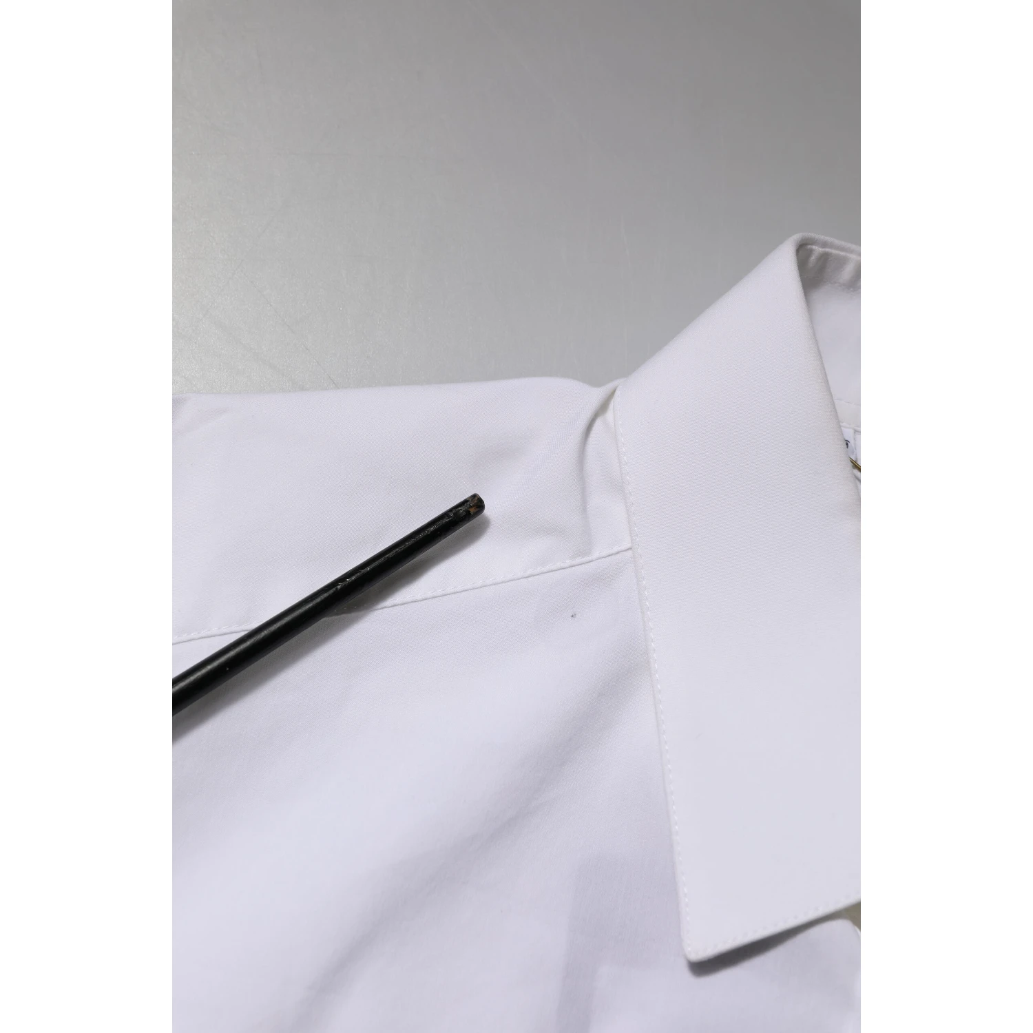 White Cotton GOLD Long Sleeves Formal Shirt