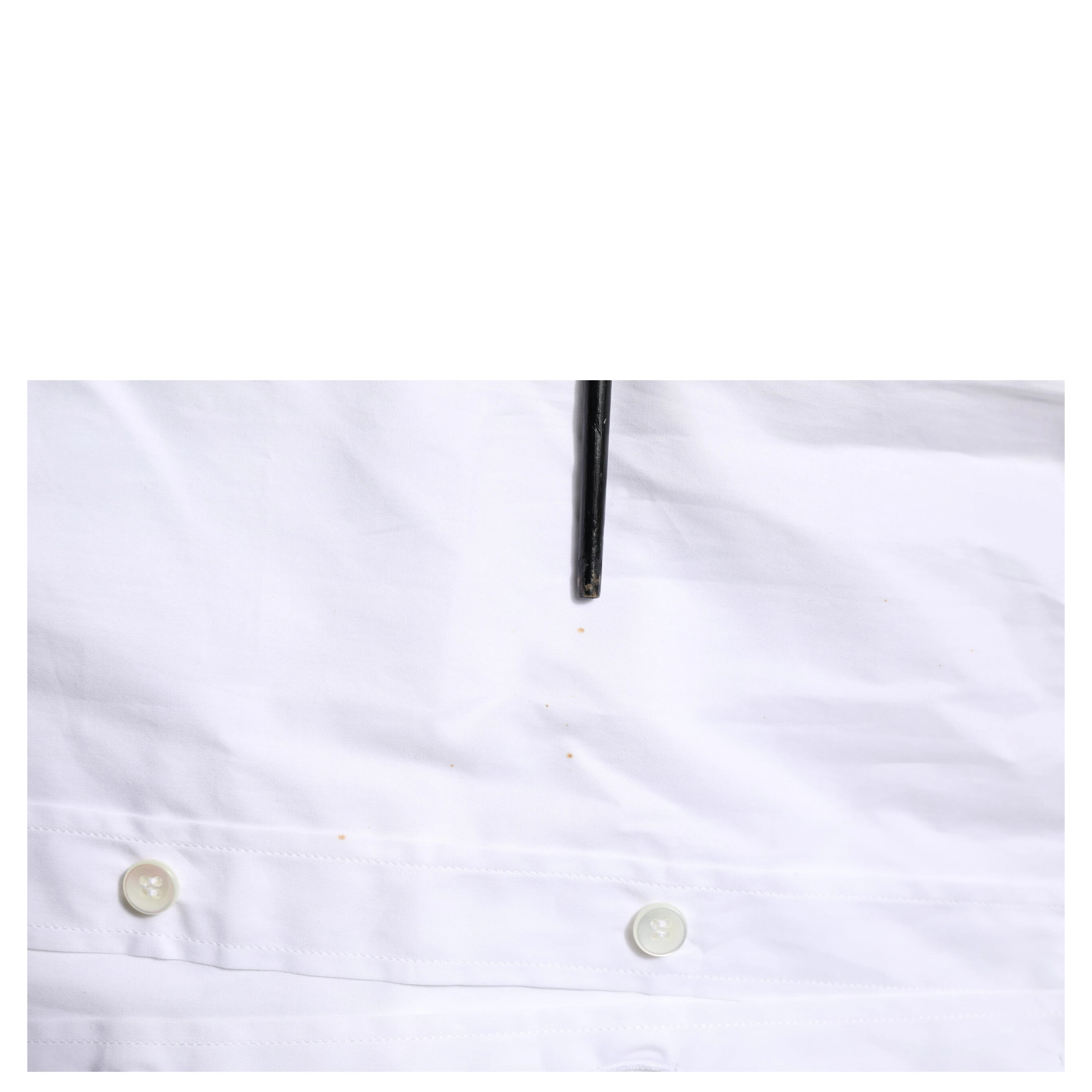 White Cotton GOLD Long Sleeves Formal Shirt