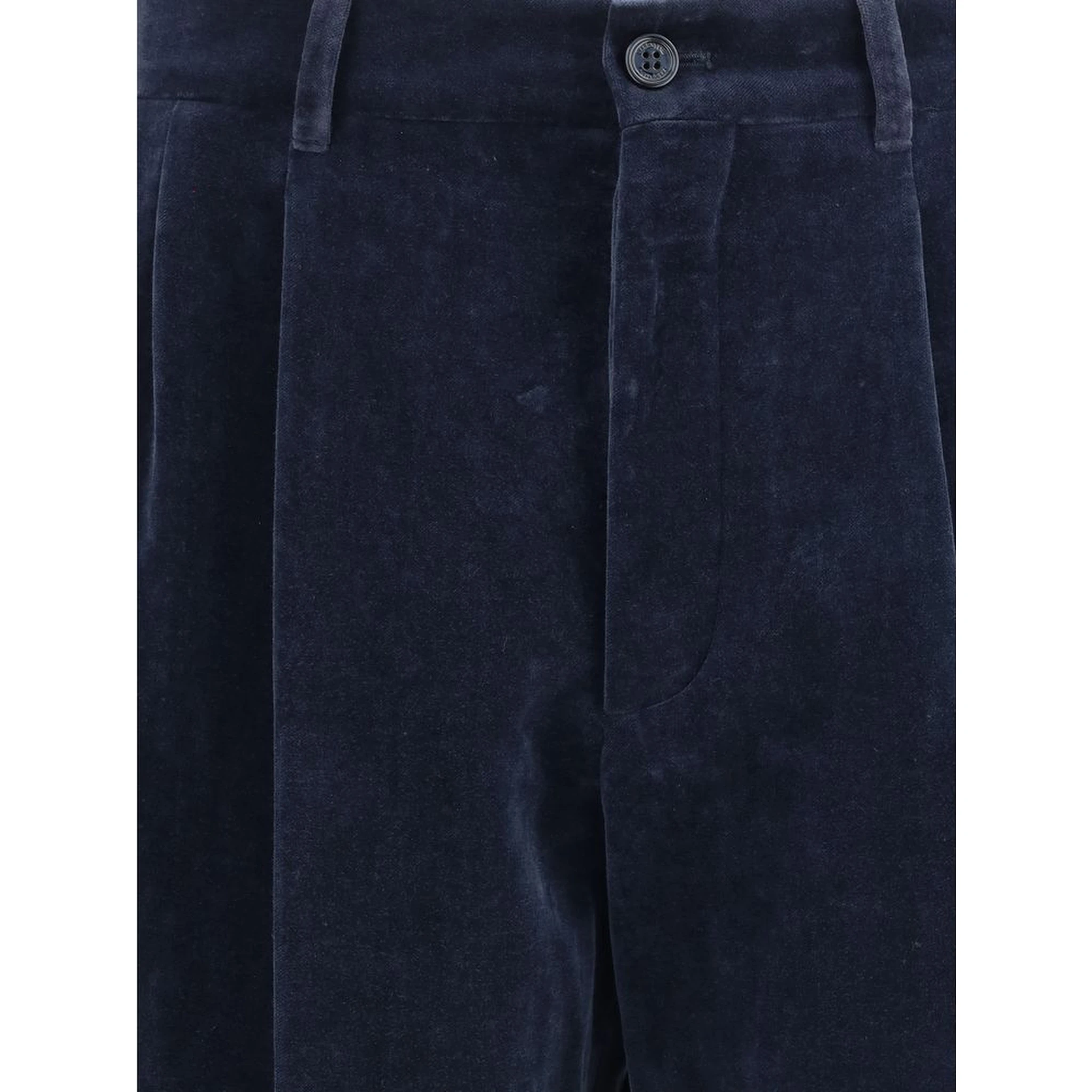 Blue Cotton Pants