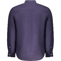 Blue Linen Men Shirt